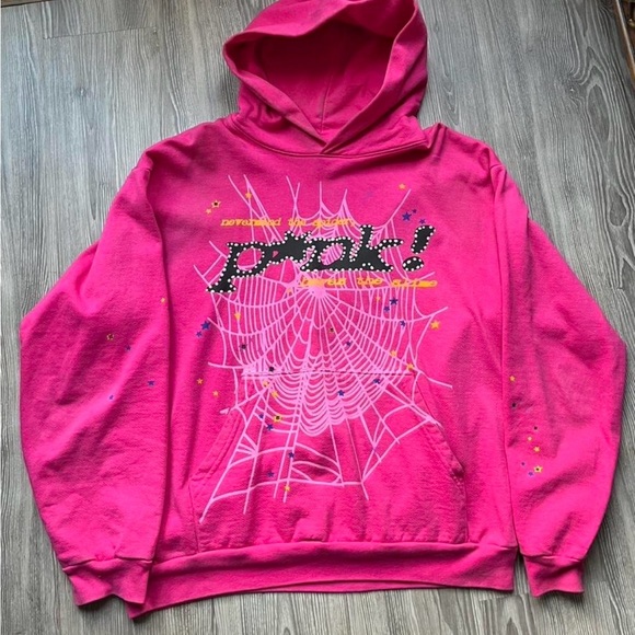 Vibrant Pink Graphic Hoodie